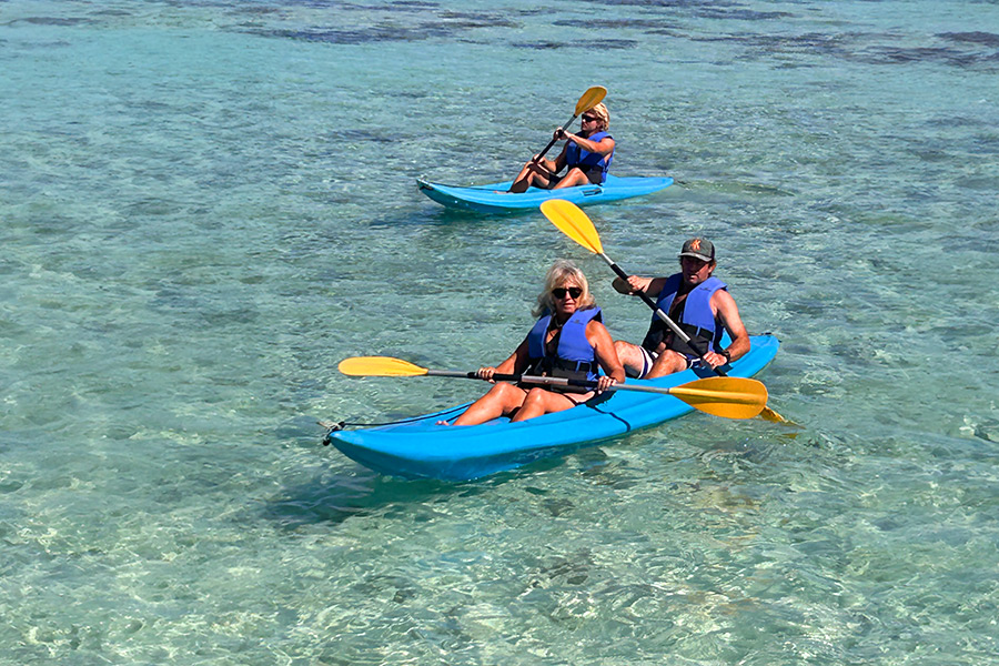 Kayaking on Moorea Lagoon